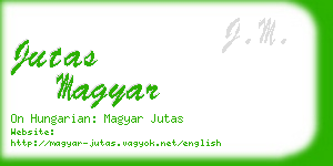 jutas magyar business card